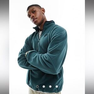 Nike Men's Half Zip Fleece in Teal
